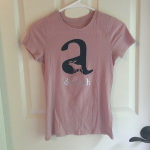 Light pink Abercrombie kids t-shirt